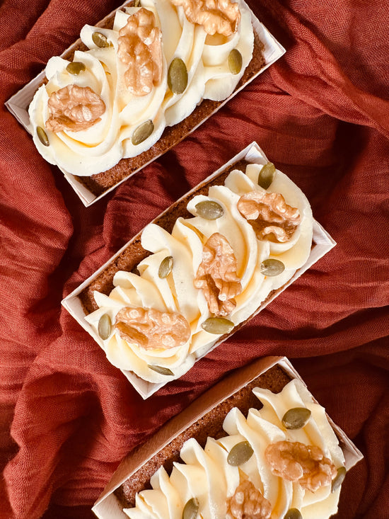 Spiced Carrot, Walnut & Orange Loaf Cake